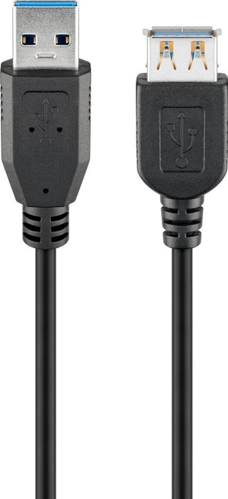 Goobay USB-A förlängningskabel 5 m – svart