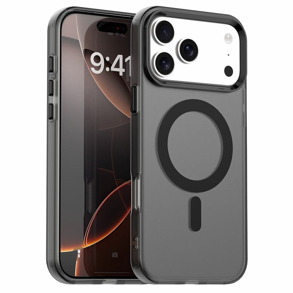 iPhone 18 Pro/17 Pro MagSafe-kompatibelt Hybrid Skal - Svart