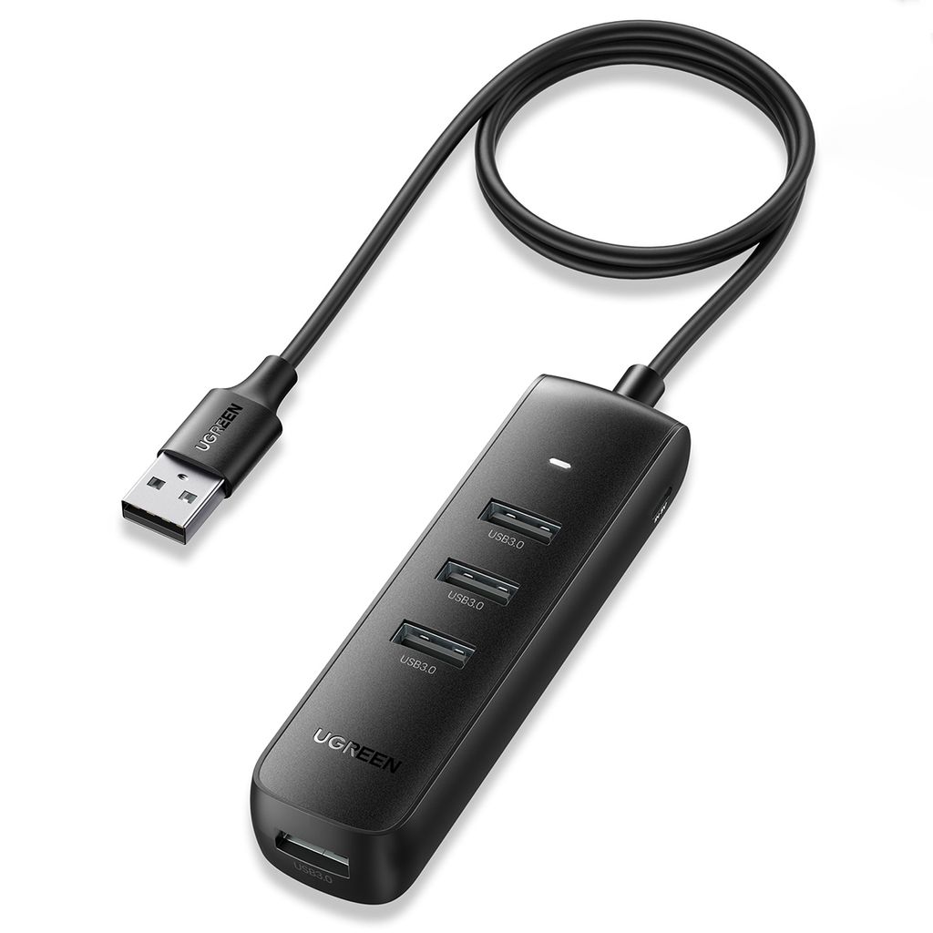 Ugreen HUB USB Type A splitter - 4x USB 3.2 Gen 1 svart (CM416 80657)