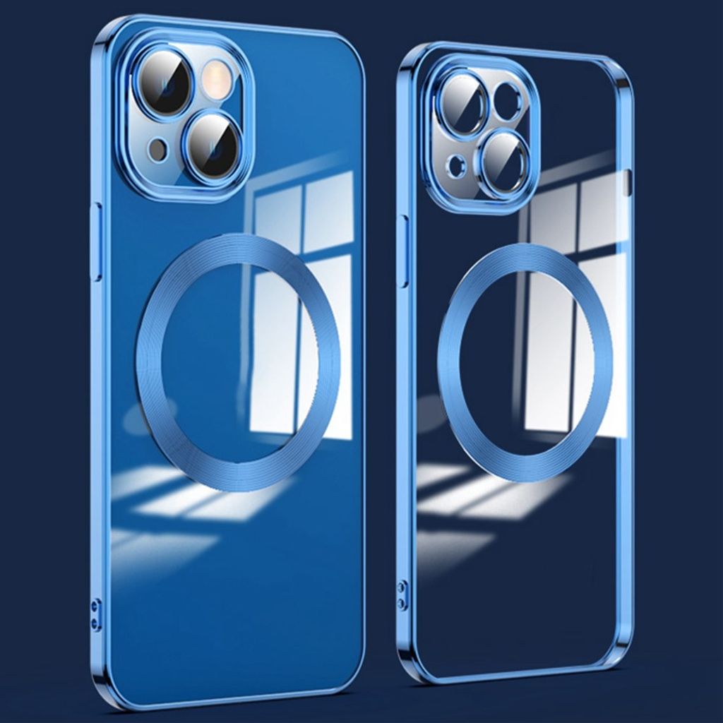 iPhone 14 Plus MagSafe Case with Lens Protector – Navy Blue