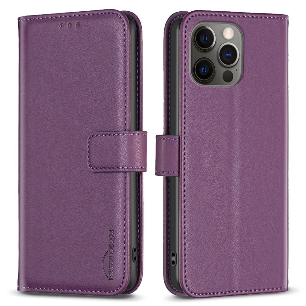 BINFEN COLOR iPhone 12 Pro Max Etui - Mørkelilla