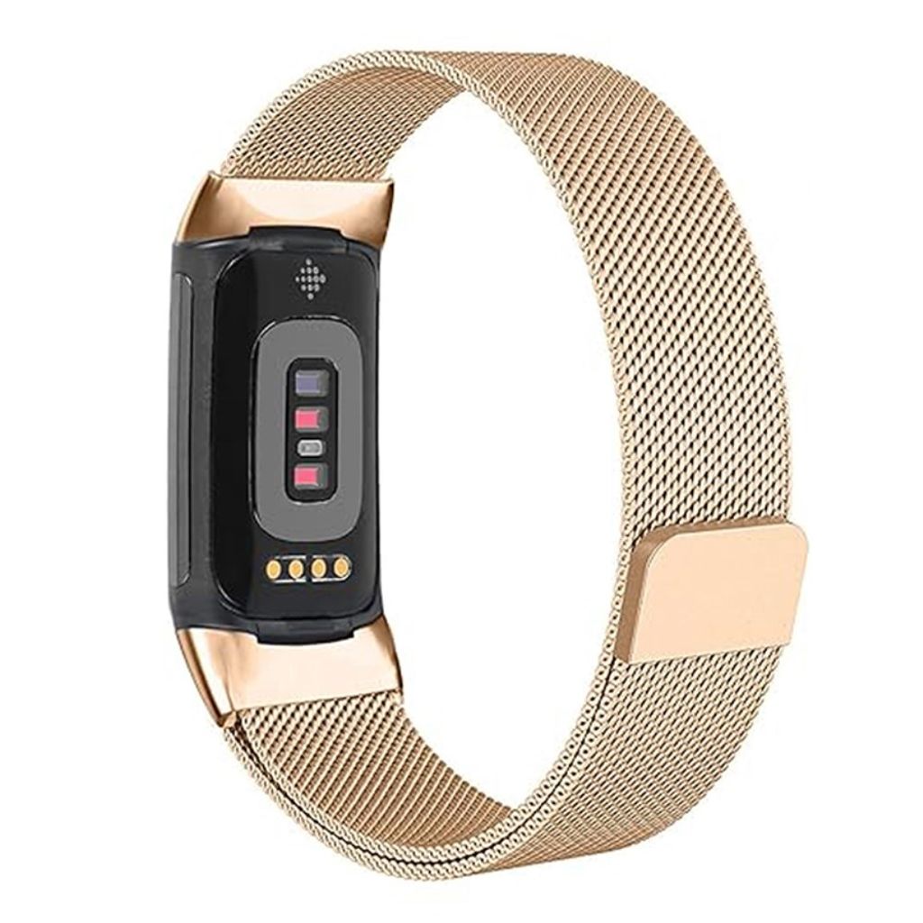KALEBOL Fitbit Charge 6/5 Klokkereim i rustfritt stål - Gull