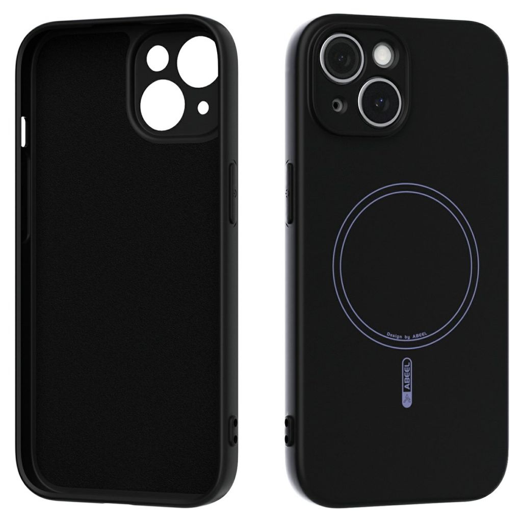 ABEEL iPhone 15 Cover MagSafe kompatibel Liquid Silicone – Sort