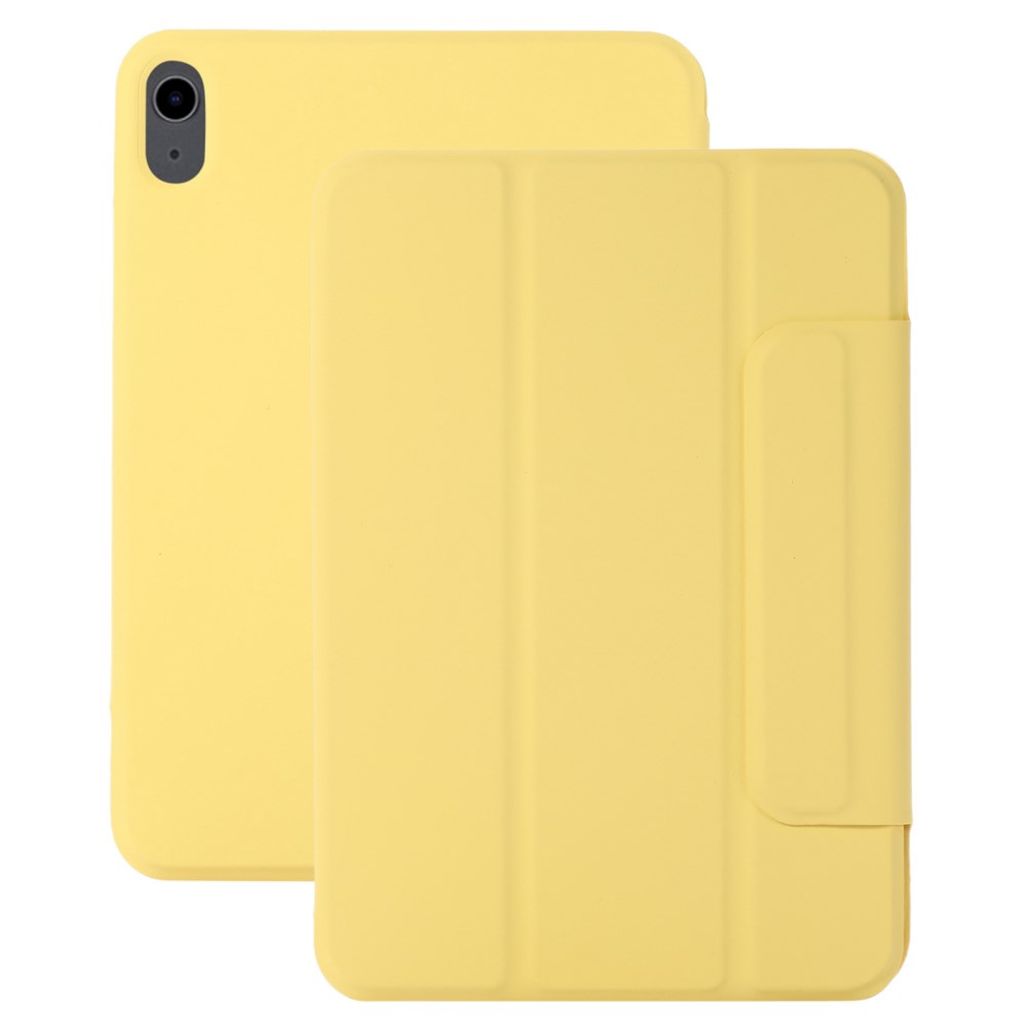 iPad A16 11" 2025/10.9" 2024 Tri-fold flip cover i kunstlæder - Gul