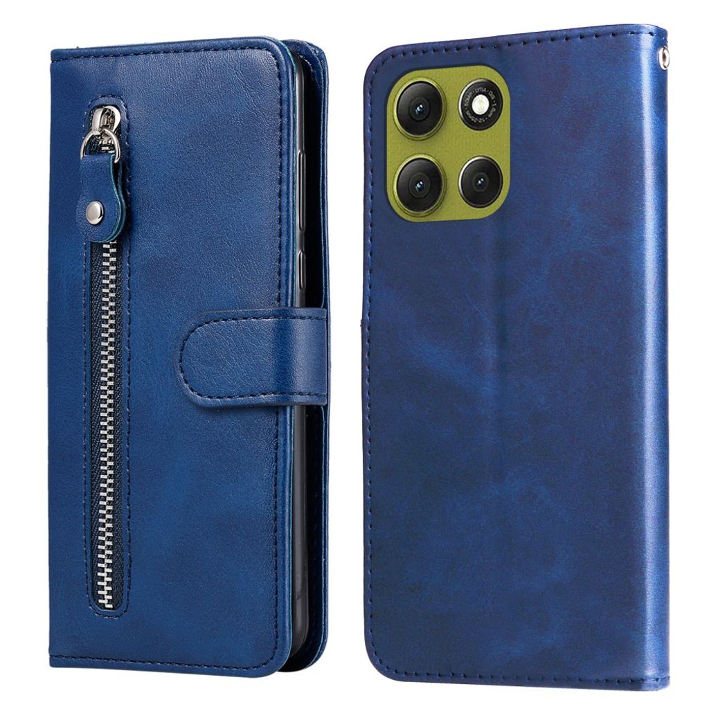 Motorola Moto G86 Power 5G etc. Cover with Zipper Pocket - Blue