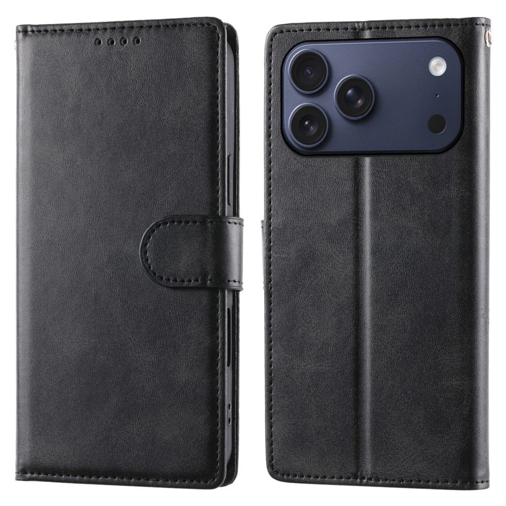 iPhone 18 Pro Max/17 Pro Max Lompakkokotelo jalustalla - Musta