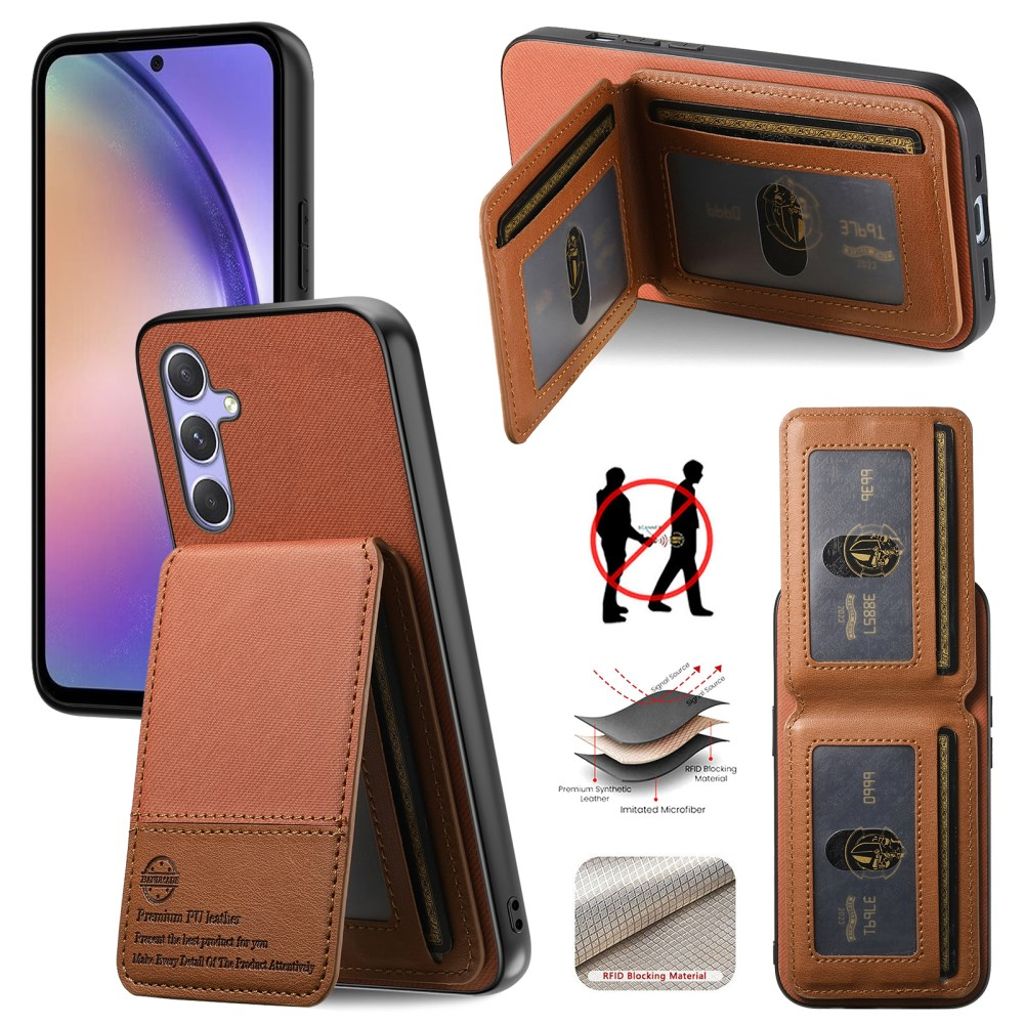 Samsung Galaxy A17 5G Deksel med Kortspor - Brun
