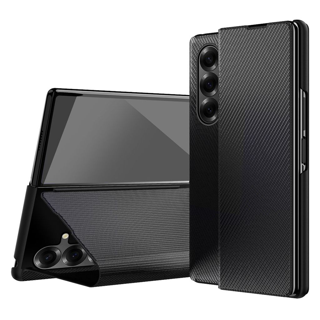 Samsung Galaxy Z Fold7 5G Fodral med Stativ - Svart