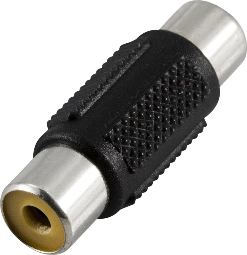 Gender changer RCA female to female - Black