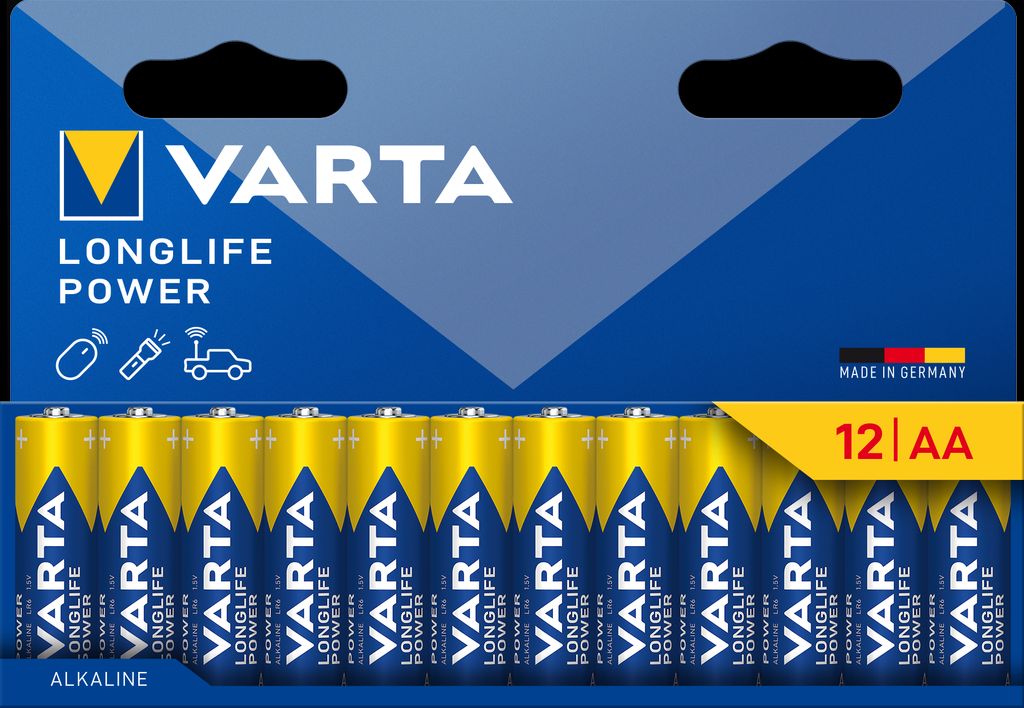 Varta Longlife Power AA-paristo LR06 12 kpl