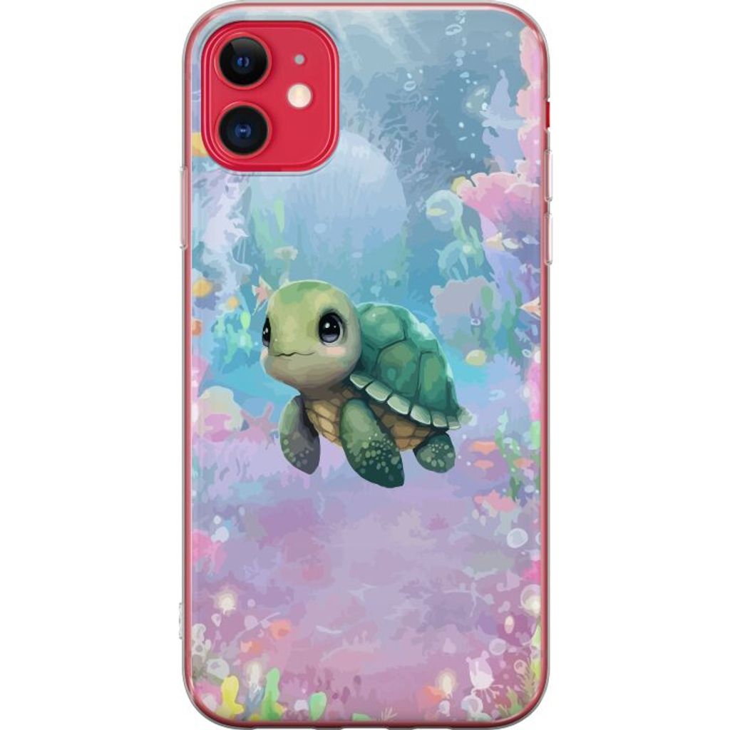 Apple iPhone 11 Mobilskal Simmande Sköldpadda