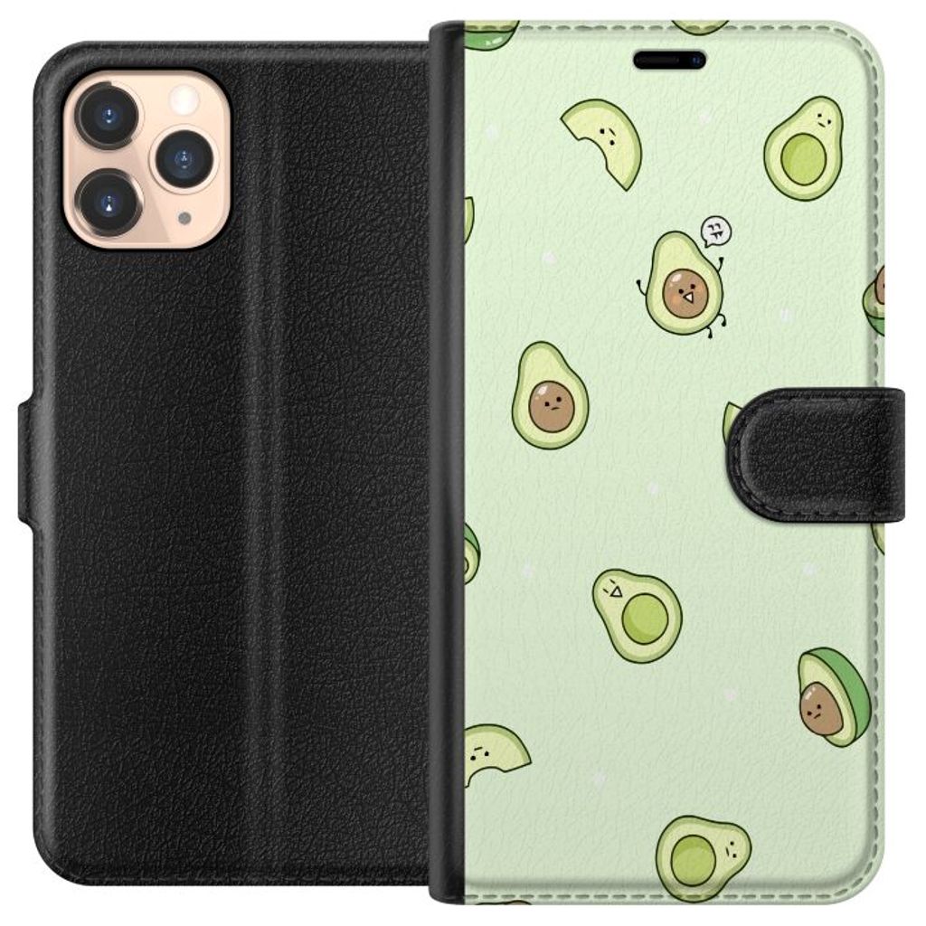 Apple iPhone 11 Pro Svart Plånboksfodral Avokado