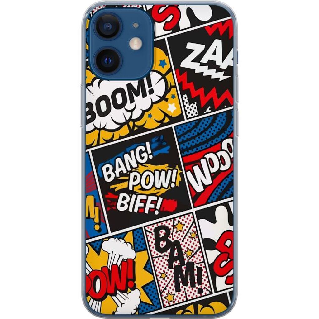 Apple iPhone 12 Gjennomsiktig Telefondeksel Tecknat Boom!