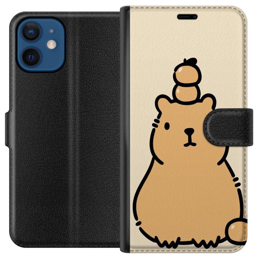 Apple iPhone 12 mini Sort Lommebokdeksel Vattenmarsvin