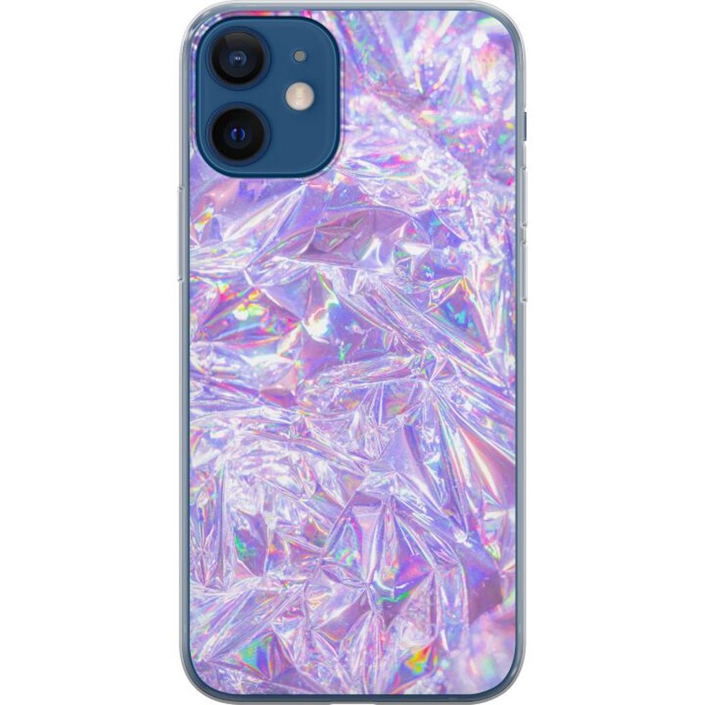 Apple iPhone 12 mini Transparent Mobilskal Glitter