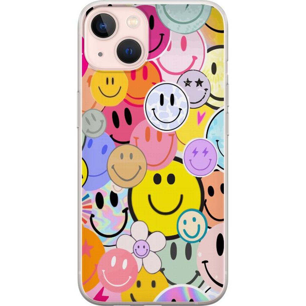 Apple iPhone 13 mini Gjennomsiktig Telefondeksel Leende Ansikten