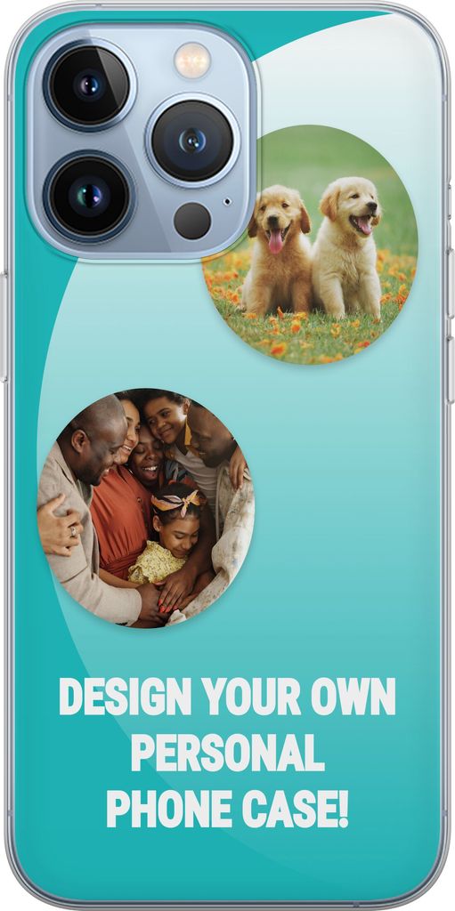 Suunnittele omat Apple iPhone 13 Pro Läpinäkyvä kuori