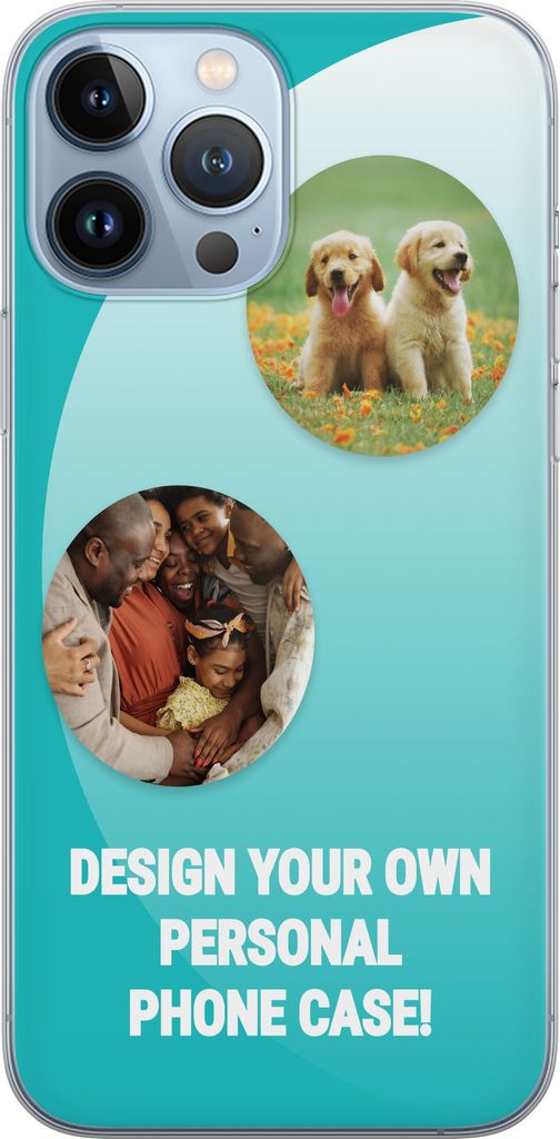 Design dit eget Apple iPhone 13 Pro Max Gennemsigtig cover