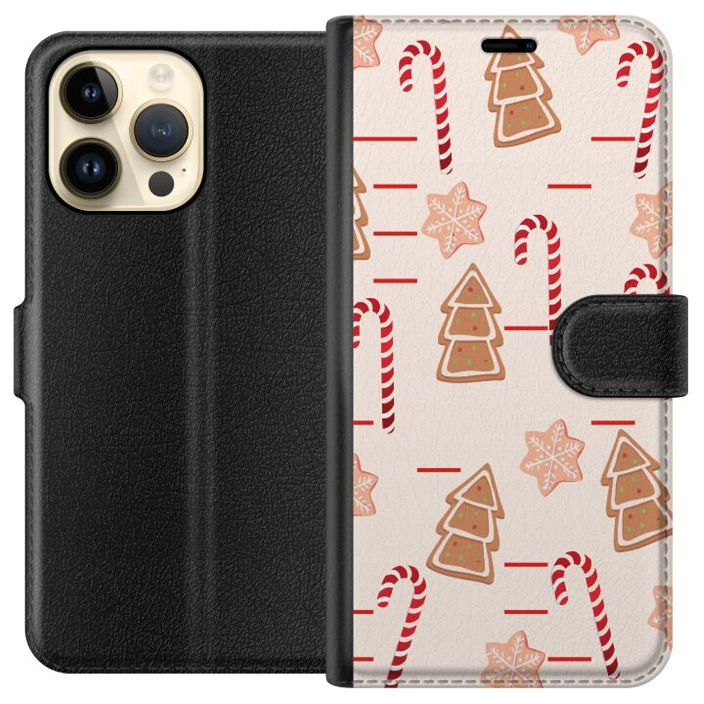 Apple iPhone 15 Pro Max Sort Lommebokdeksel Julens Godisglädje