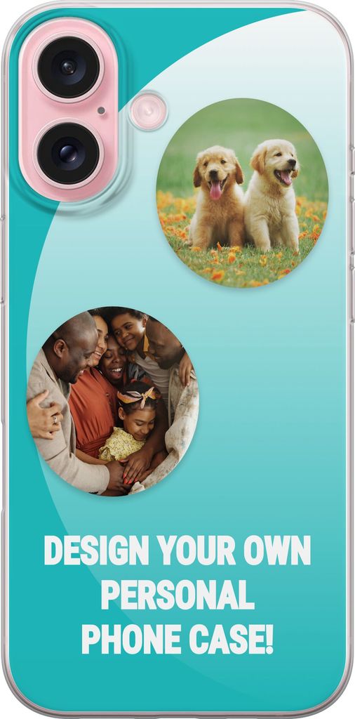 Design dit eget Apple iPhone 16 Gennemsigtig cover