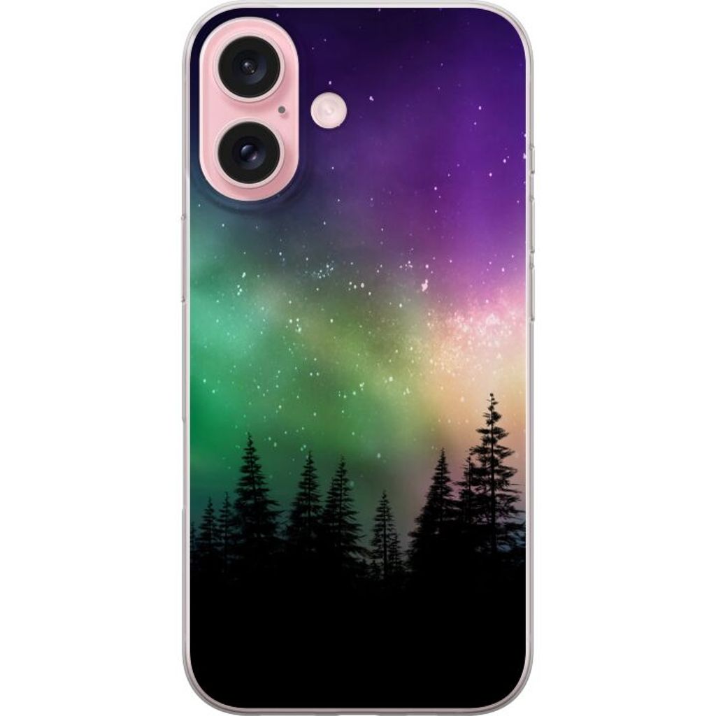 Apple iPhone 16 Transparent Mobilskal Norrsken