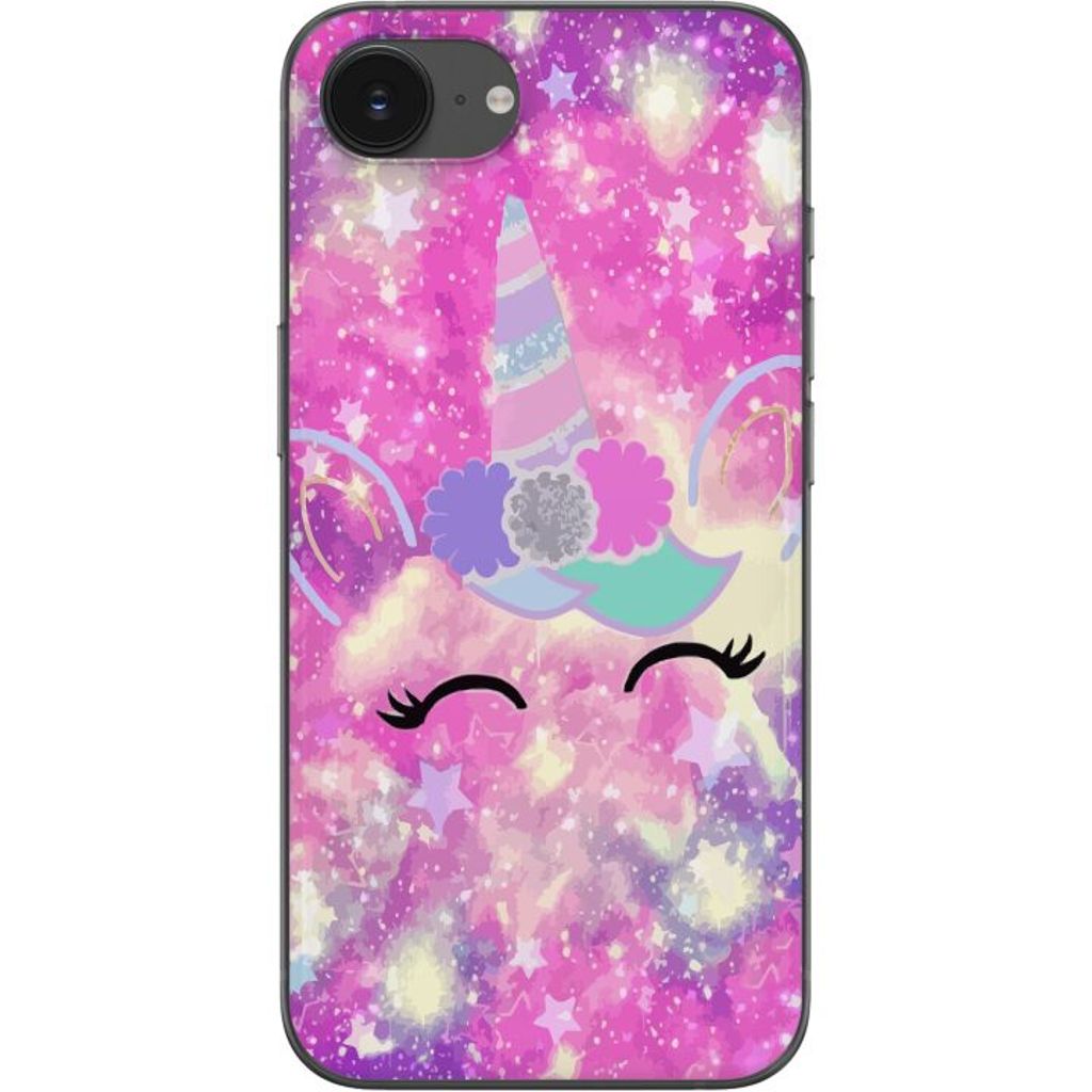 Apple iPhone 16e Läpinäkyvä Puhelinkotelo Glad Enhörning