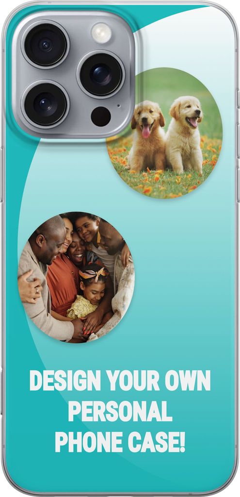 Design dit eget Apple iPhone 16 Pro Max Gennemsigtig cover