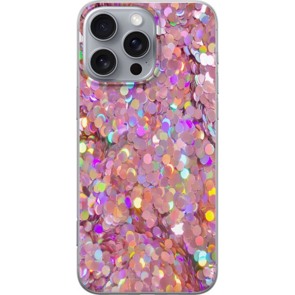 Apple iPhone 16 Pro Max Läpinäkyvä Puhelinkotelo Glitter