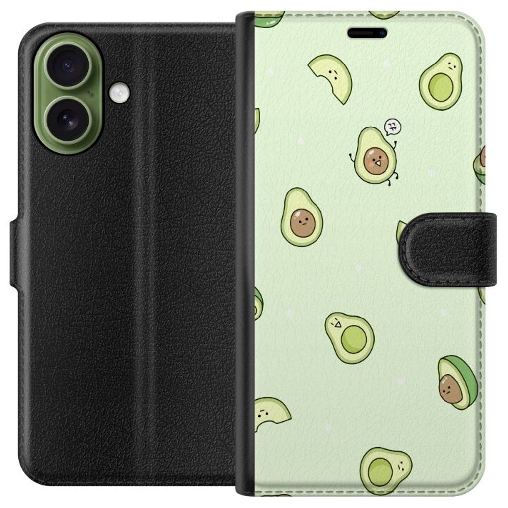 Apple iPhone 17 Sort Tegnebogsetui Avokado