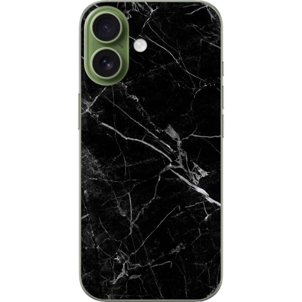 Apple iPhone 17 Gennemsigtigt Telefoncover Svart marmor