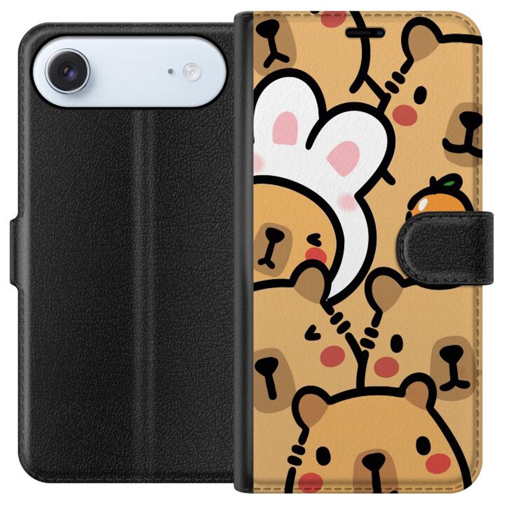 Apple iPhone 17 Air Svart Plånboksfodral Kapivara