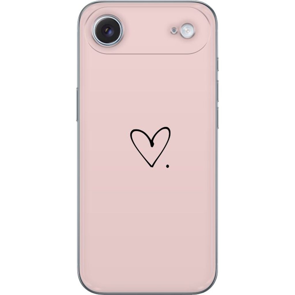 Apple iPhone 17 Air Gjennomsiktig Telefondeksel Hjärta.