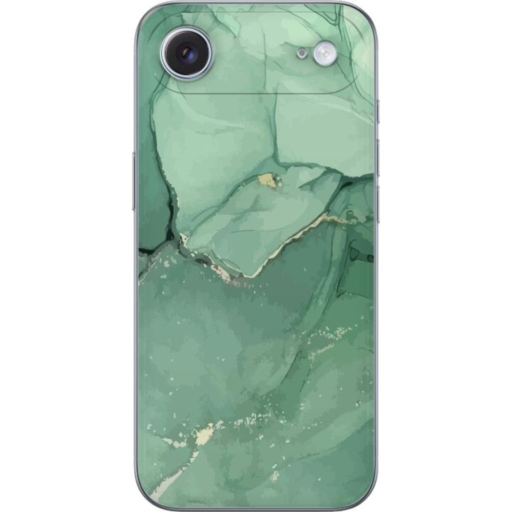 Apple iPhone 17 Air Gjennomsiktig Telefondeksel Grön Marmor