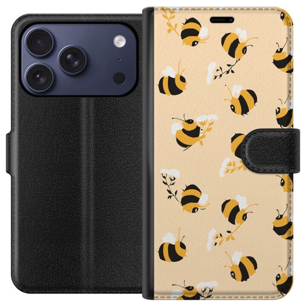 Apple iPhone 17 Pro Sort Tegnebogsetui Humlor