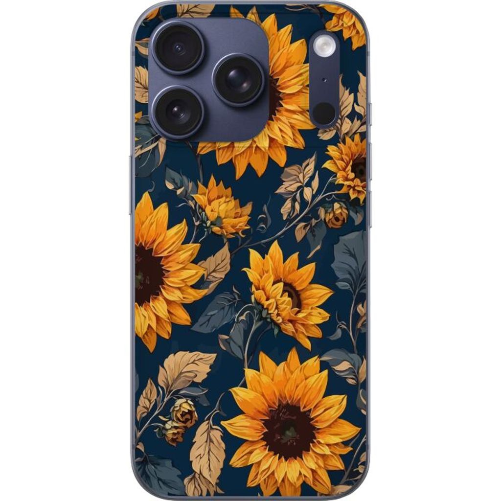 Apple iPhone 17 Pro Gennemsigtigt Telefoncover Solrosor