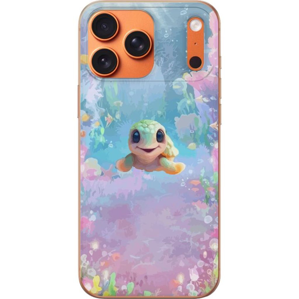 Apple iPhone 17 Pro Max Läpinäkyvä Puhelinkotelo Glad Sköldpadda