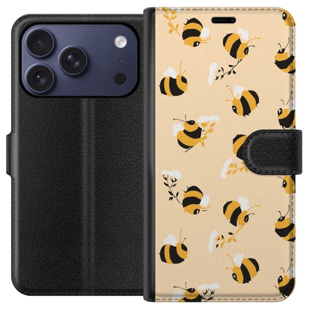Apple iPhone 18 Pro Musta Lompakkokotelo Humlor