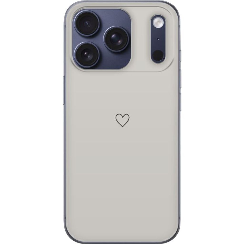 Apple iPhone 18 Pro Puhelinkotelo Grått hjärta