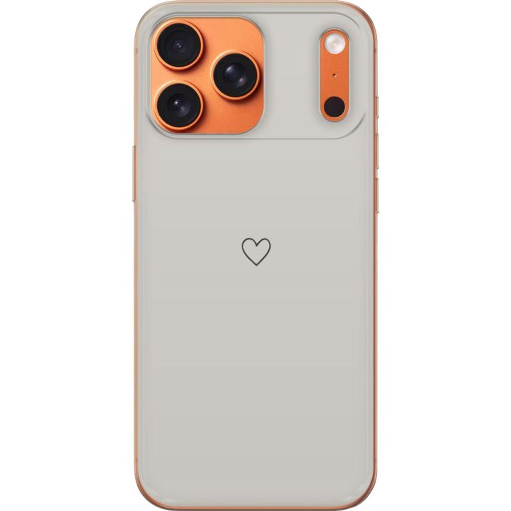 Apple iPhone 18 Pro Max Puhelinkotelo Grått hjärta