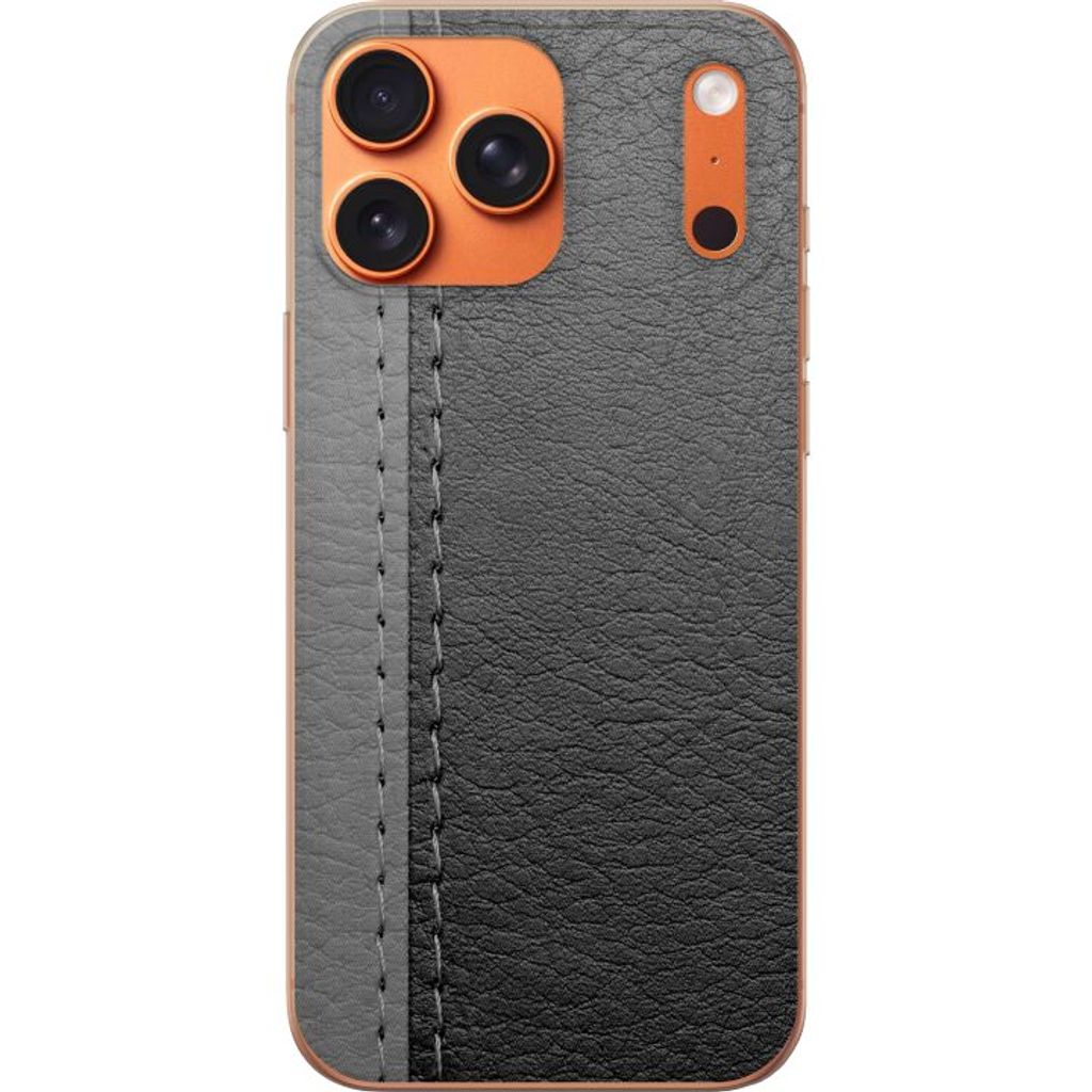Apple iPhone 18 Pro Max Puhelinkotelo Grått Fake Läder