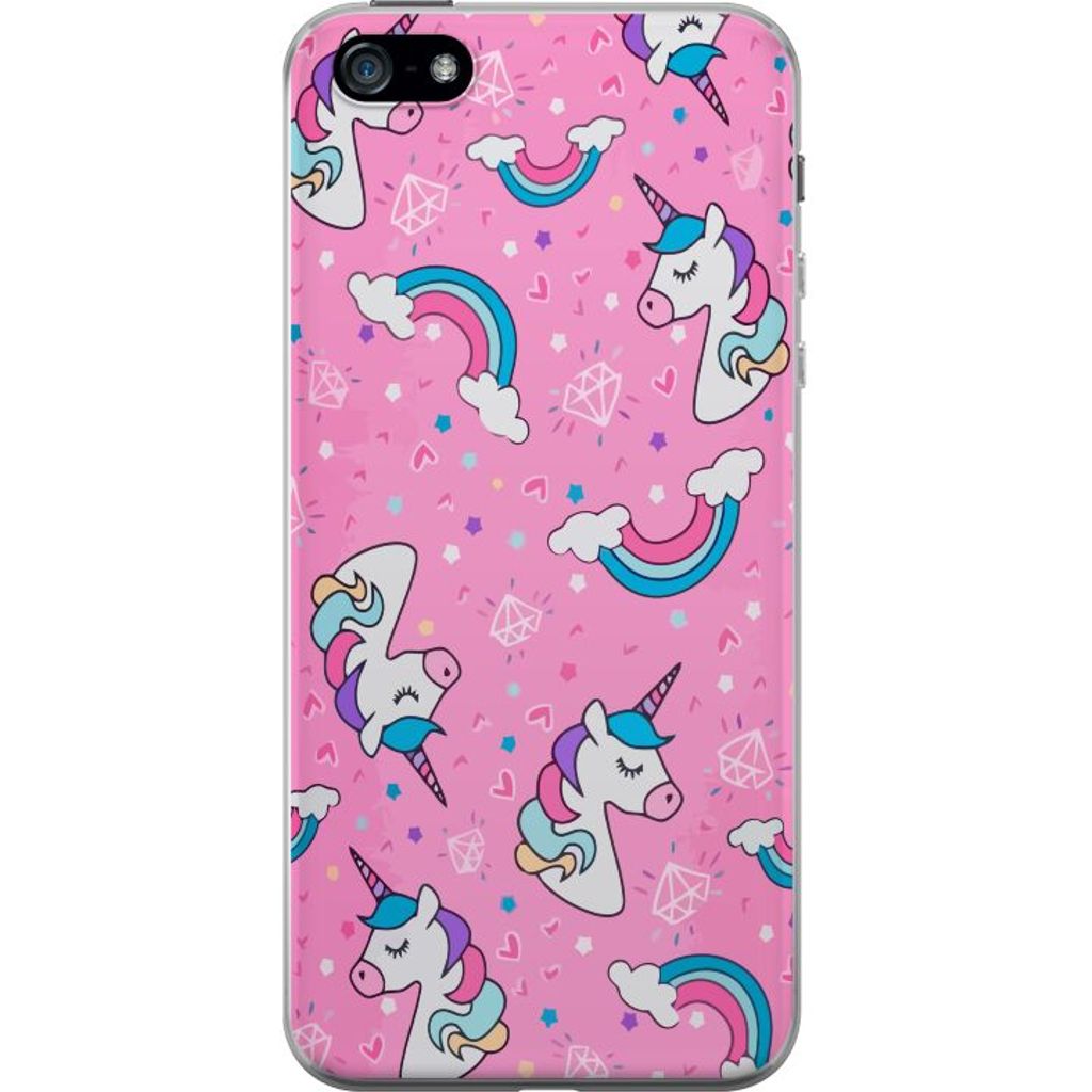 Apple iPhone 5 Transparent Mobilskal Enhörningar