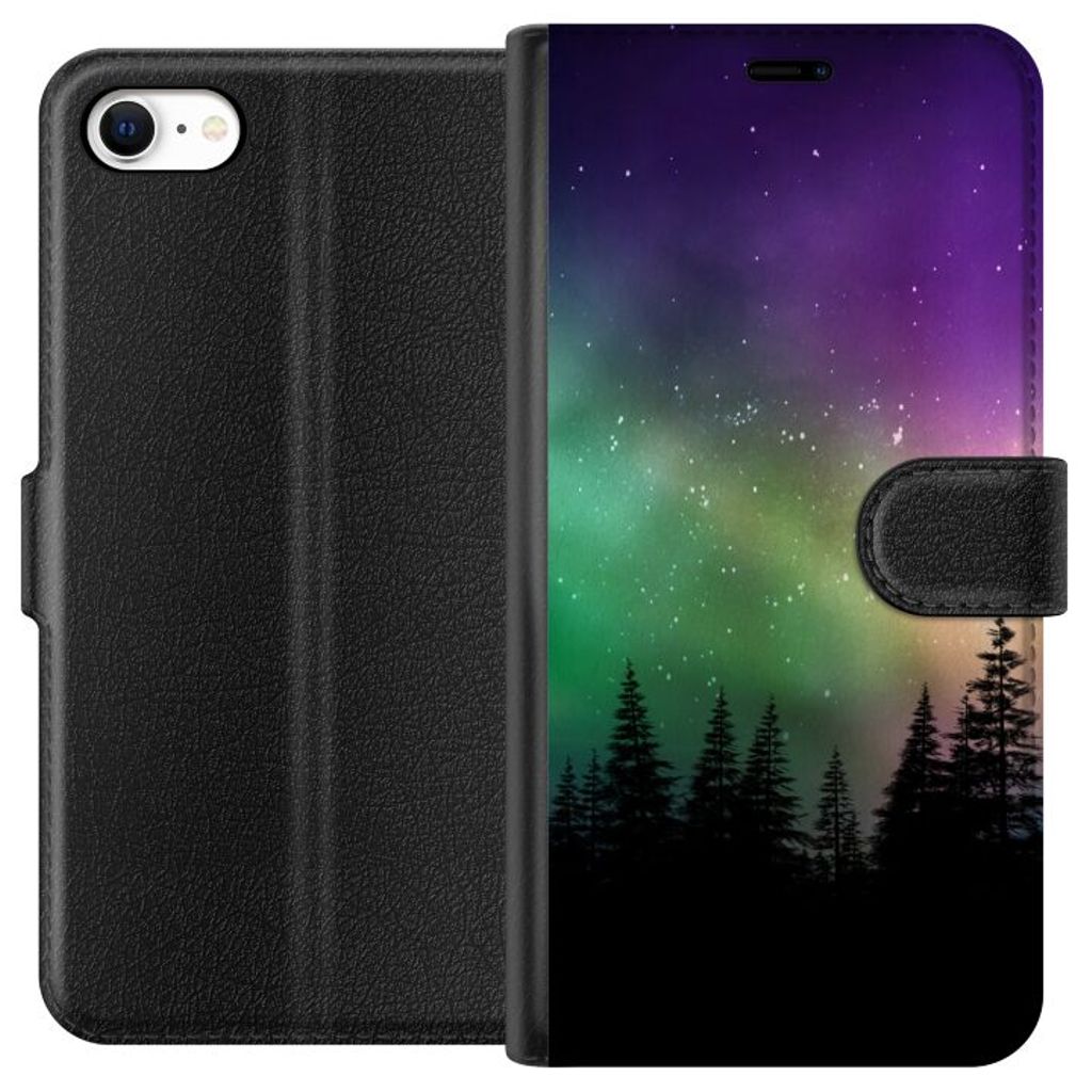 Apple iPhone 6 Svart Plånboksfodral Norrsken
