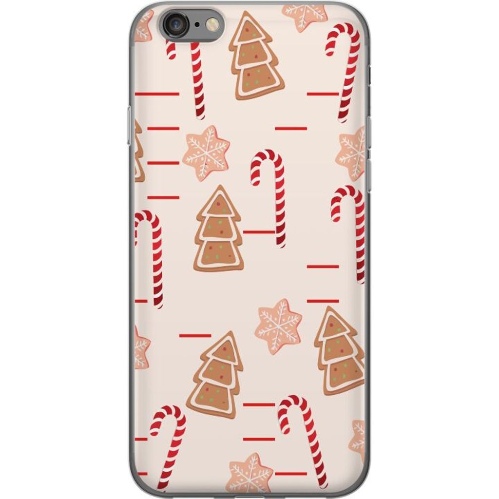 Apple iPhone 6 Gjennomsiktig Telefondeksel Julens Godisglädje