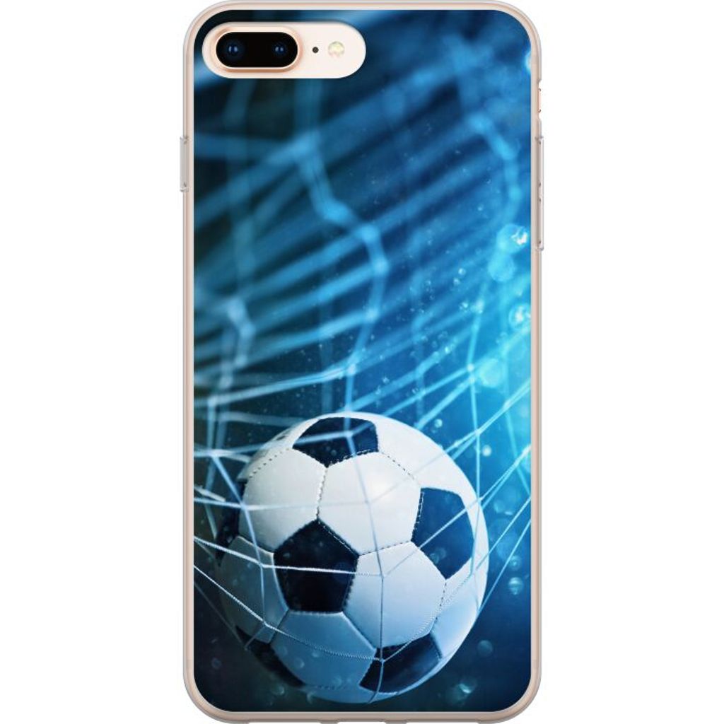Apple iPhone 8 Plus Transparent Mobilskal Fotboll