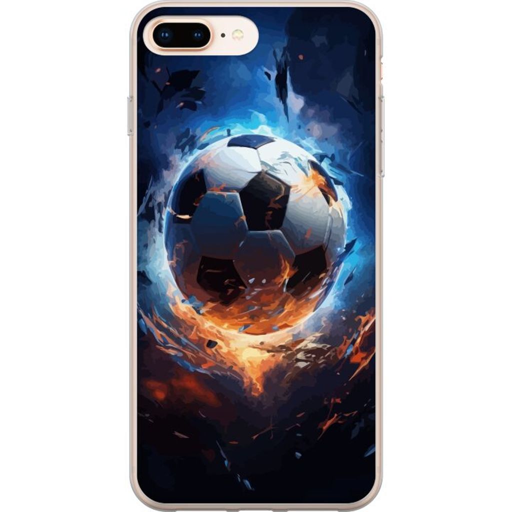 Apple iPhone 8 Plus Gennemsigtigt Telefoncover Flygande boll