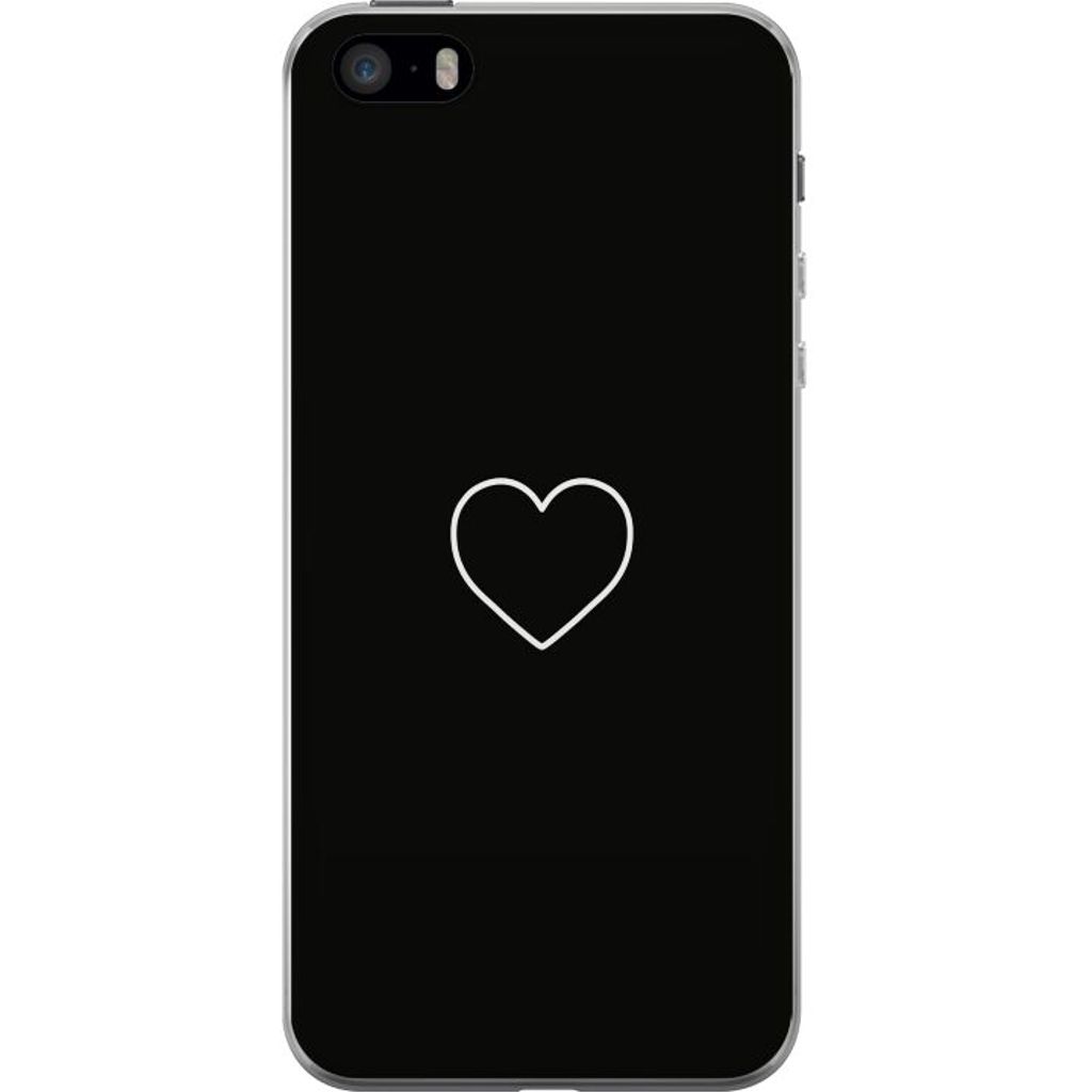 Apple iPhone SE (2016) Transparent Mobilskal Hjärta