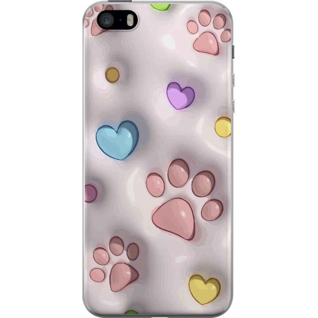 Apple iPhone SE (2016) Gjennomsiktig Telefondeksel Fluffiga Tassar