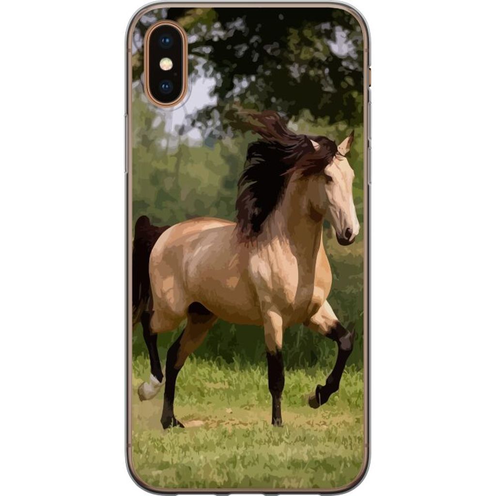 Apple iPhone X Transparent Mobilskal Häst