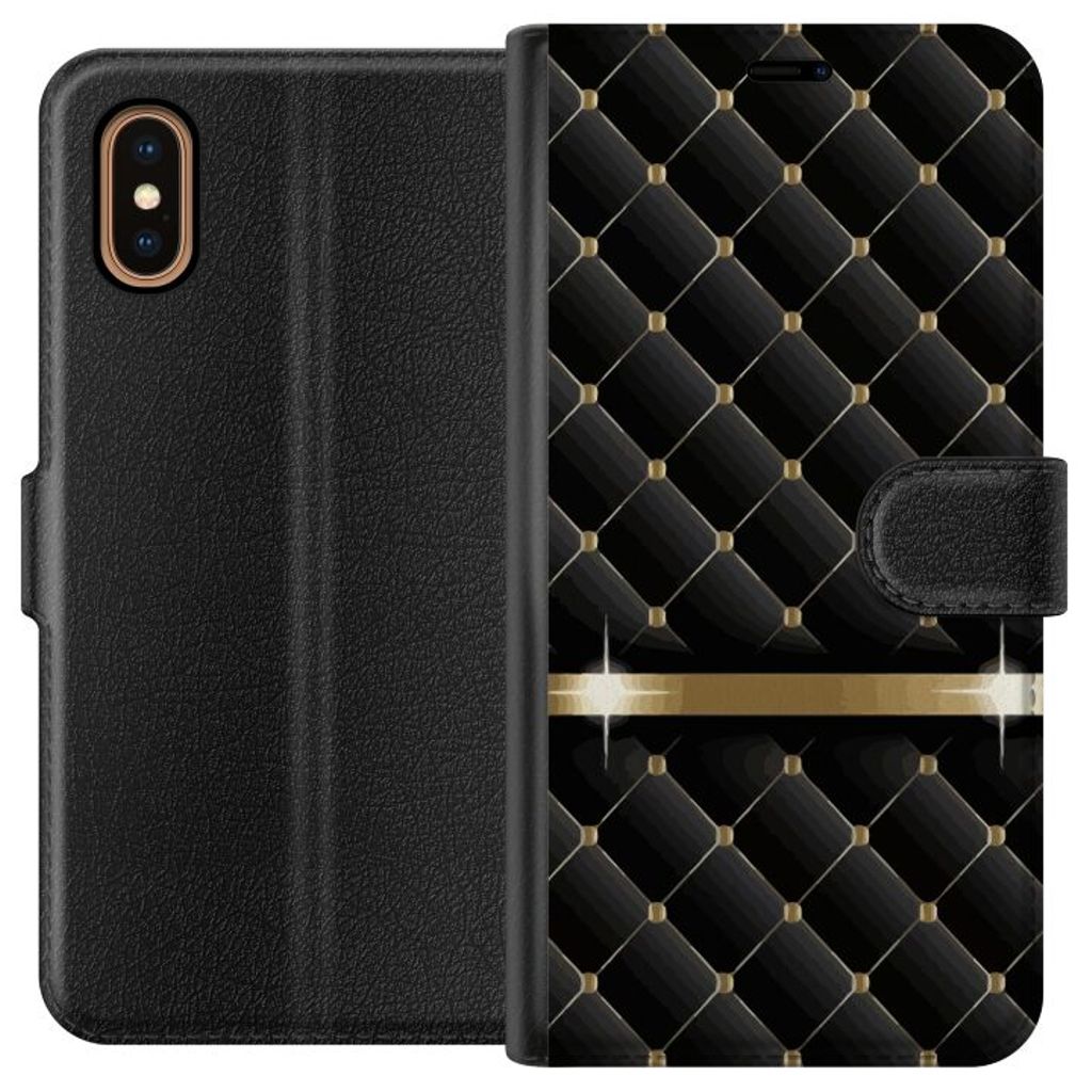 Apple iPhone XS Max Sort Tegnebogsetui Lyxigt