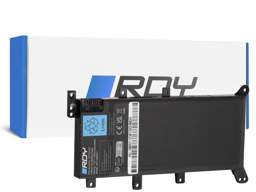 RDY Laptop-batteri C21N1347 til Asus A555 A555L F555 F555L F555LD K555 osv.